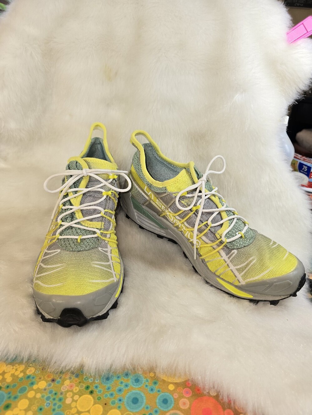 La Sportiva Mutant Yellow & Mint Women's Trail/ Mountain Running Shoes